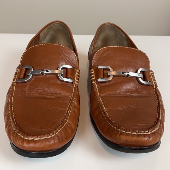 Donald J. Pliner Brown Leather Horse Bit Loafers 9 main image 15